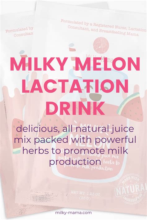 Milky Melon Lactation Drink Delicious All Natural Juice Mix Packed