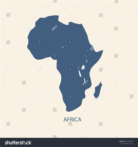 Africa Map Vector Stock Vector Royalty Free 162706484 Shutterstock