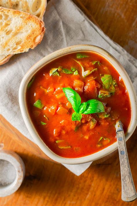 Easy Tomato And Basil Soup Lost In Food