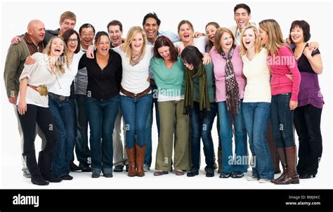 Group Of Laughing People Stock Photo Alamy