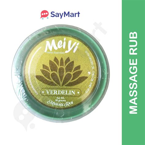 Meiyi Herbs Essentials Massage Rub Verdelin 50g Lazada Ph