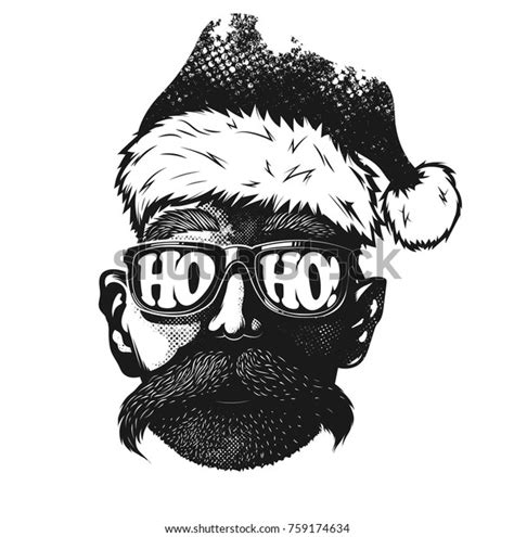 Hipster Santa Claus Stock Vector Royalty Free 759174634 Shutterstock