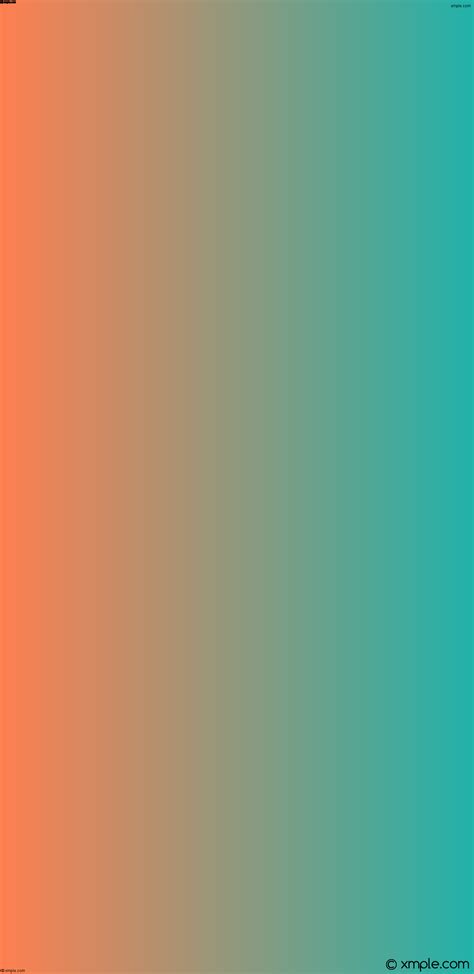 Wallpaper Orange Linear Green Gradient Ff7f50 20b2aa 180°