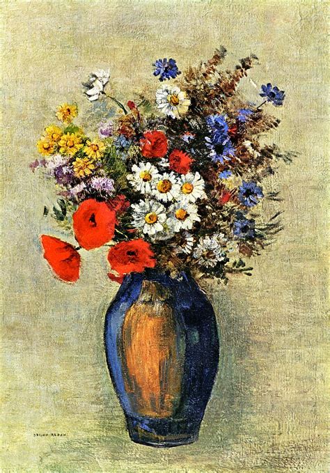 Vase Of Flowers 1904 Painting Odilon Redon Oil Paintings