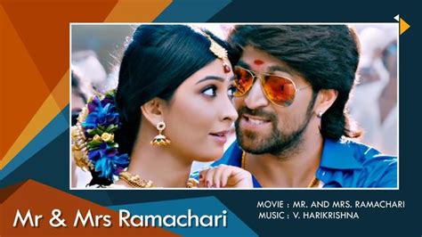 Watch Mr And Mrs Ramachari Kannada Full Music Video Song Online Sun Nxt