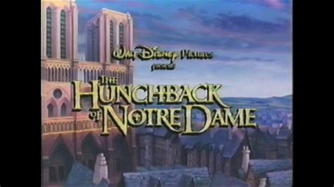 The Hunchback Of Notre Dame 1997 Vhs Trailer Youtube