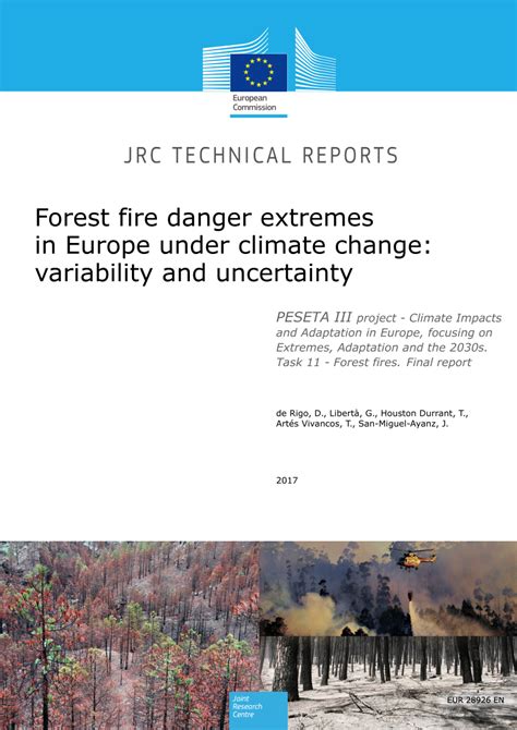 Pdf Forest Fire Danger Extremes In Europe Under Climate Change
