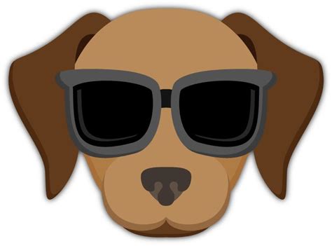 Sunglasses Emoji Labrador Retriever Emoji Stickers For Imessage Perfect