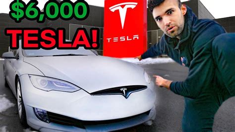 Buying Worlds Cheapest Tesla Only 6000 Youtube
