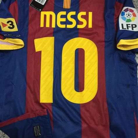 100 Authentic Nike Barcelona Player Issue Fan Version Jersey Messi