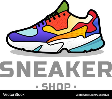 Sneaker Shop Logo Royalty Free Vector Image Vectorstock