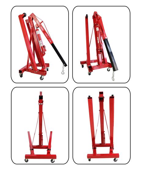 750kg Portable Manual Counter Weight Foldable Hydraulic Mobile Floor