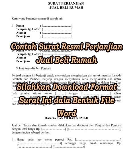 Contoh Surat Perjanjian Jual Beli Rumah Pdf Content My Xxx Hot Girl