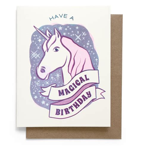 Magical Unicorn Birthday Card Eden Lifestyle