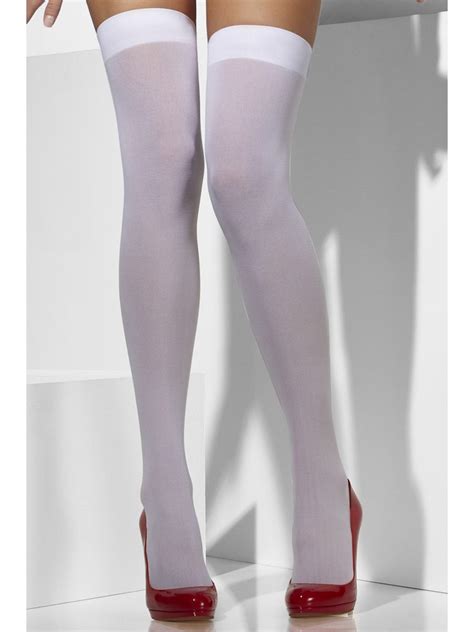 Opaque Hold Ups White Smiffys