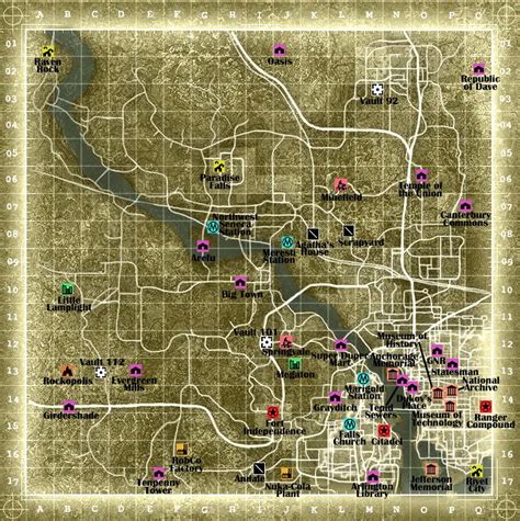 Maps Fallout 3 Map Locations