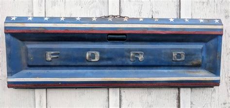 Vintage Truck American Flag Tailgate American Decor Ford | Etsy | Ford