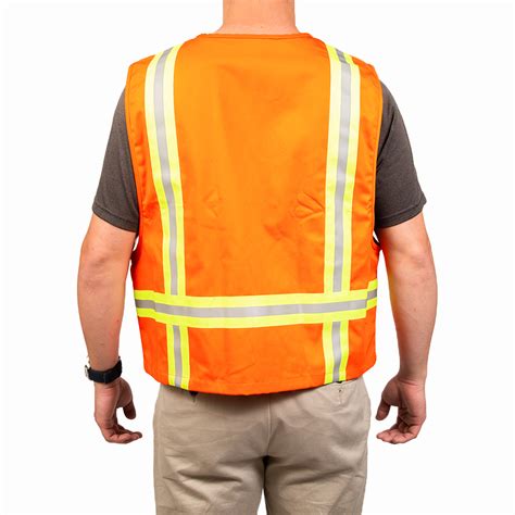 Safety Vest Wreflective Orange Twill Vests Calpia Store