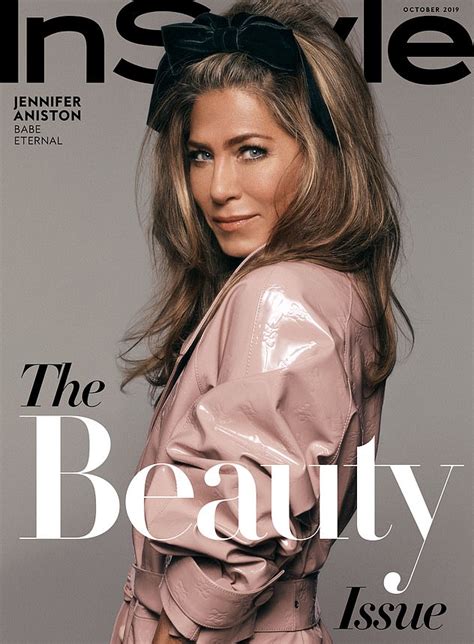 jennifer aniston 50 shows off cute freckles on instyle cover daily mail online