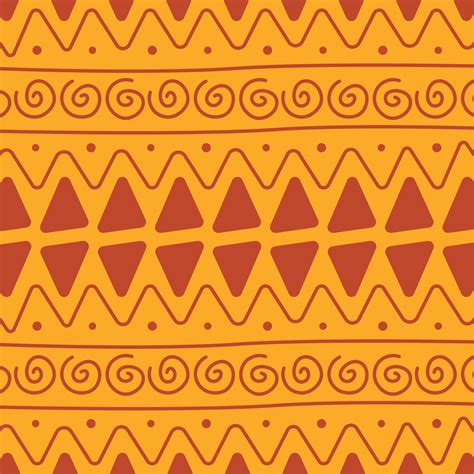 Orange African Culture Pattern 11146375 Vector Art At Vecteezy