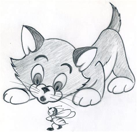 How To Draw Cartoon Kitten Easily And Effortlessly In Few