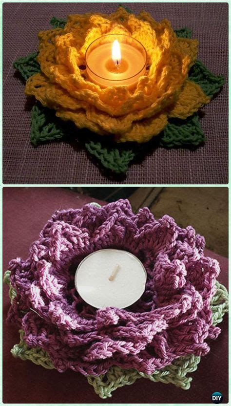 103 Best Crochet Candle Holder Images Crochet Candle Crochet Candle