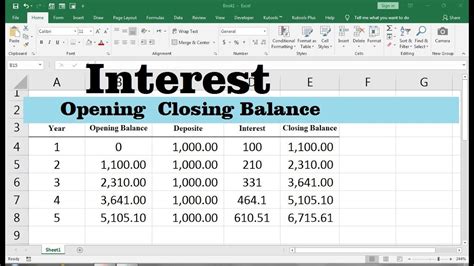 how to calculate simple interest in excel - YouTube