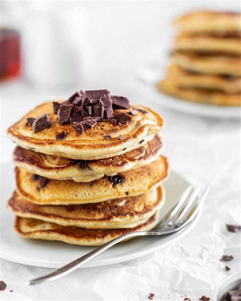 Vegane Pancakes Mit Chocolate Chips Avobelle