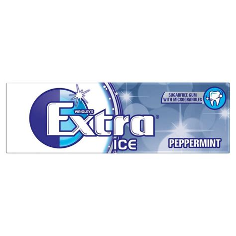 Wrigleys Extra Ice Peppermint Sugarfree Chewing Gum Approved Food