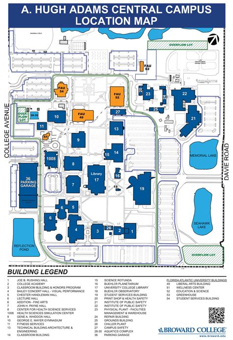 Broward Central Campus Map Map Vector