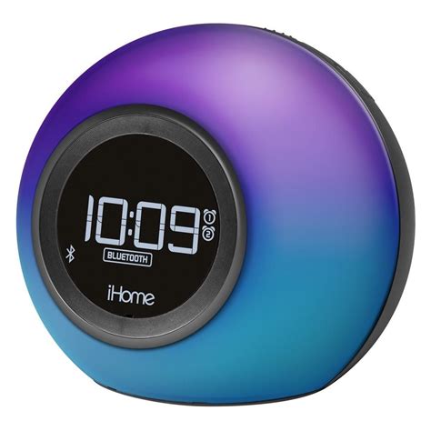 Ihome Bluetooth Color Changing Dual Alarm Clock Fm Radio With Usb