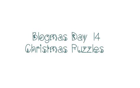 Blogmas Day 14 Christmas Puzzles 2 Penny Sparrows