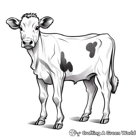 Dairy Cow Coloring Pages - Free & Printable!
