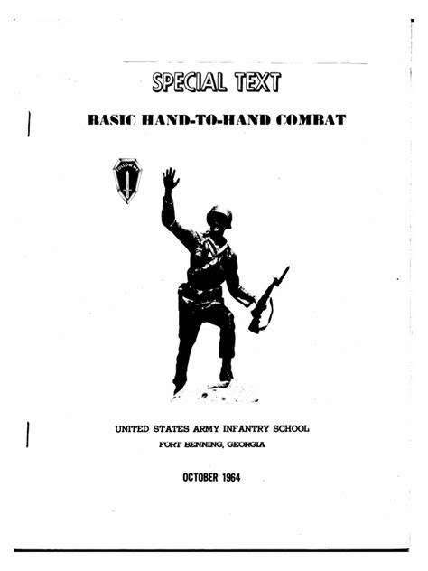 Special Text Basic Hand To Hand Combat Oct 1964