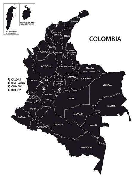 Mapa De Colombia Fotos De Stock Imágenes De Mapa De Colombia Sin