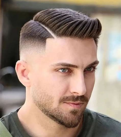 16 comb over fade haircuts and beard style combo for men