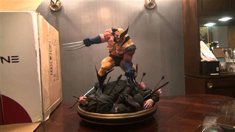 Wolverine Vs Ninjas Custom Statue Youtube