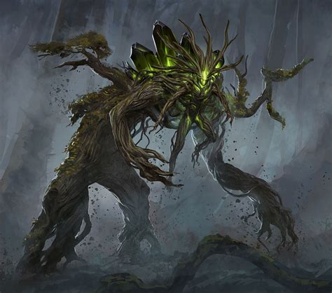 Forest God Tree Monster Forest Creatures Dark Fantasy Art