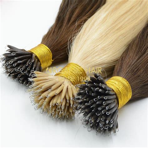 Cheap And Double Drawn 100 Virgin Human Hair Nano Link Ring Hair Extension Wholesale A30