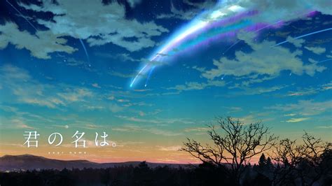 See more of your name wallpaper on facebook. Kimi No Na Wa Your Name Anime Sky Scenery Comet Clouds Wallpaper | Pemandangan anime ...
