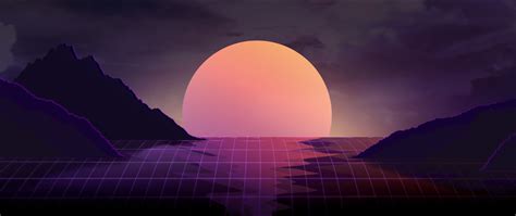 2560x1080 Vapor Wave Sunset 4k 2560x1080 Resolution Hd 4k Wallpapers