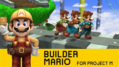 Builder Mario Super Smash Bros Brawl Mods