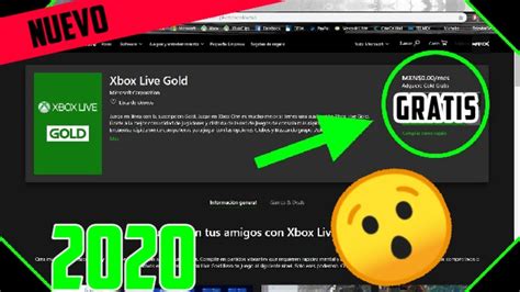 Como Conseguir Tarjetas De Xbox Live Gold 2020 Gratis Youtube