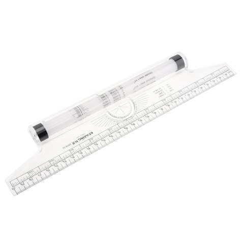 Clear Metric Parallel Multi Purpose Drawing Rolling Ruler Level Ruler