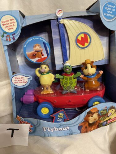 New Wonder Pets Flyboat Ming Ming Linny Tuck Fisher Price Fly Boat