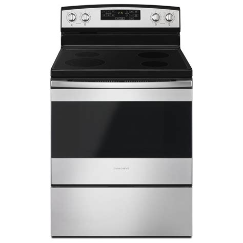 Amana Aer6603sfs 30 Inch Electric Range With Self Clean Option