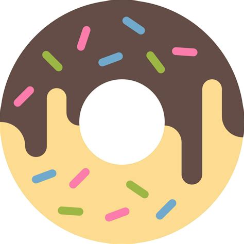 Doughnut Sprinkled Icon Vector Image Suitable For Mobile Apps Web
