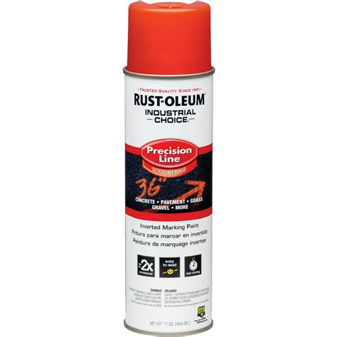 Rust Oleum Industrial Choice Fluorescent Red 17 Oz Inverted Marking