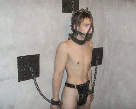 Muscular Male Slave In Chains