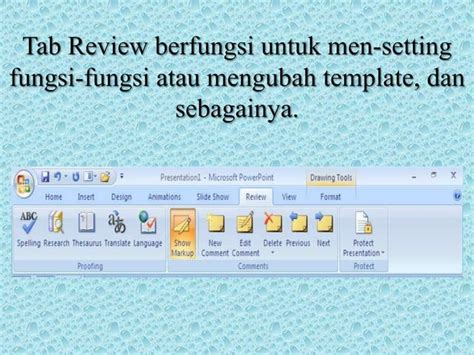 Tik Fungsi View And Review Power Point